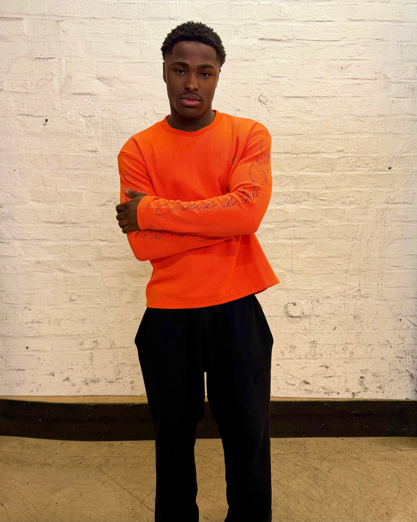 Jesus is the way Longsleeve Orange