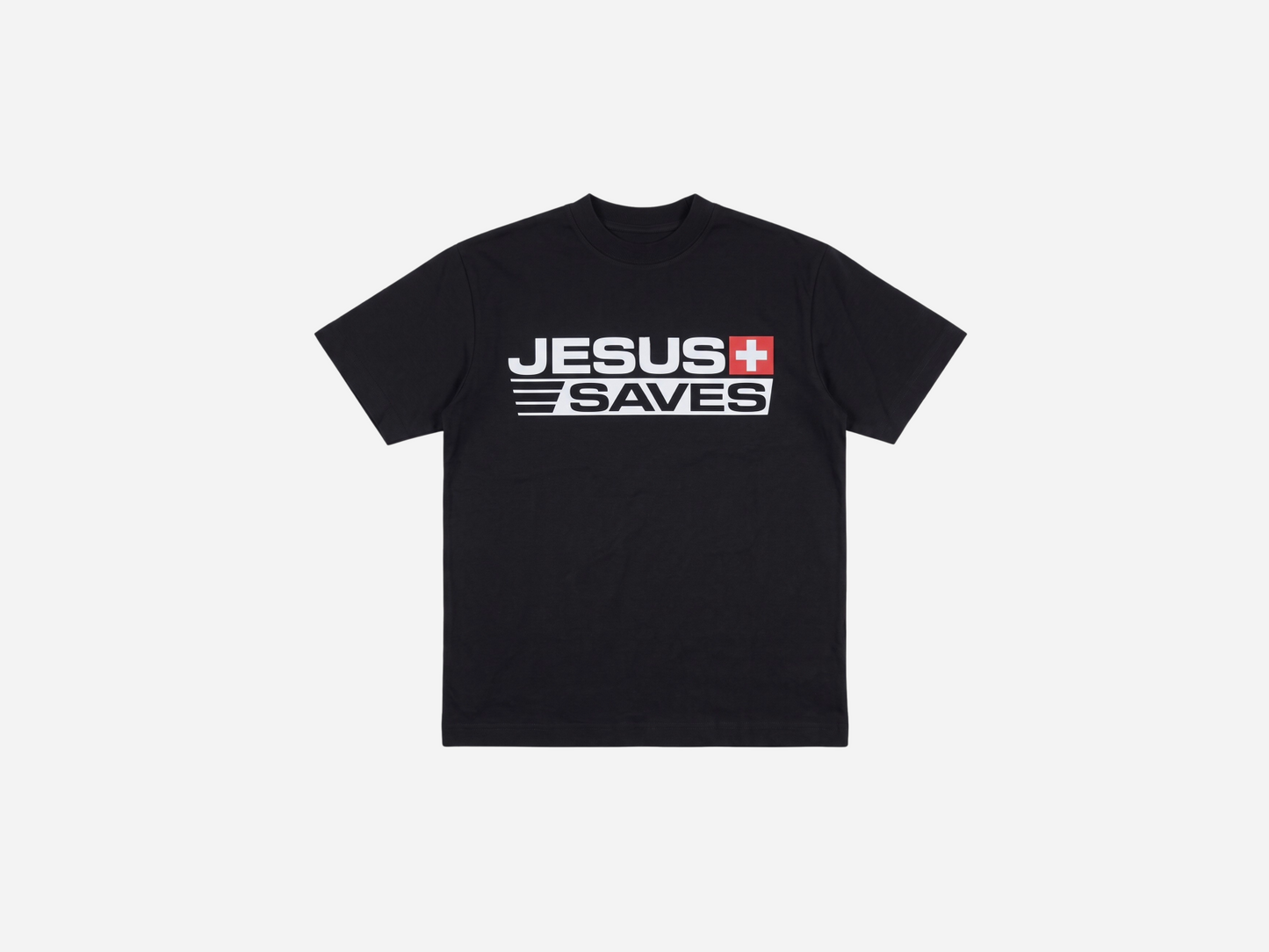 Jesus Saves Tee Black