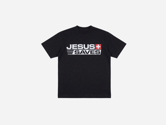 Jesus Saves Tee Black